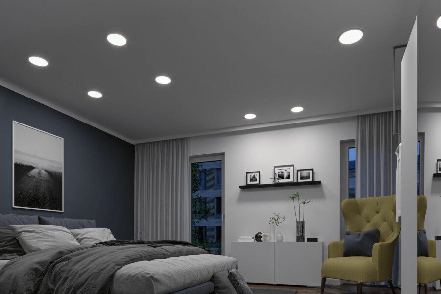 Paulmann VariFit LED Einbaupanel Smart Home Zigbee 3.0 Areo IP44 rund 175mm  13W 1200lm Tunable White Chrom matt dimmbar