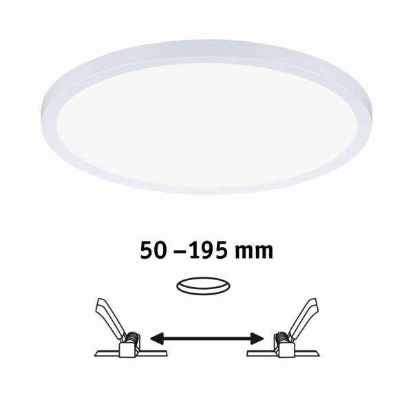 Paulmann VariFit LED Einbaupanel 3-Step-Dim Areo IP44 rund 230mm  16W 1400lm 4000K Weiß dimmbar