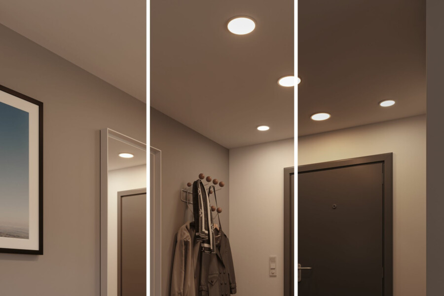 Paulmann VariFit LED Einbaupanel 3-Step-Dim Areo IP44 rund 230mm  16W 1400lm 4000K Weiß dimmbar