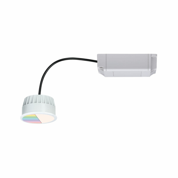 Paulmann LED Modul Einbauleuchte Smart Home Zigbee 3.0 RGBW Coin    rund 50mm  Coin 5.2W 400lm 230V dimmbar RGBW Satin
