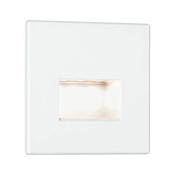 Paulmann LED Wandeinbauleuchte Edge Quadro  eckig 80x5mm  1.2W 50lm 230V  2700K Weiß matt