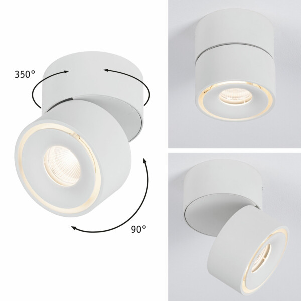 Paulmann LED Deckenleuchte Spircle     78mm   8W 550lm 230V  3000K Weiß matt