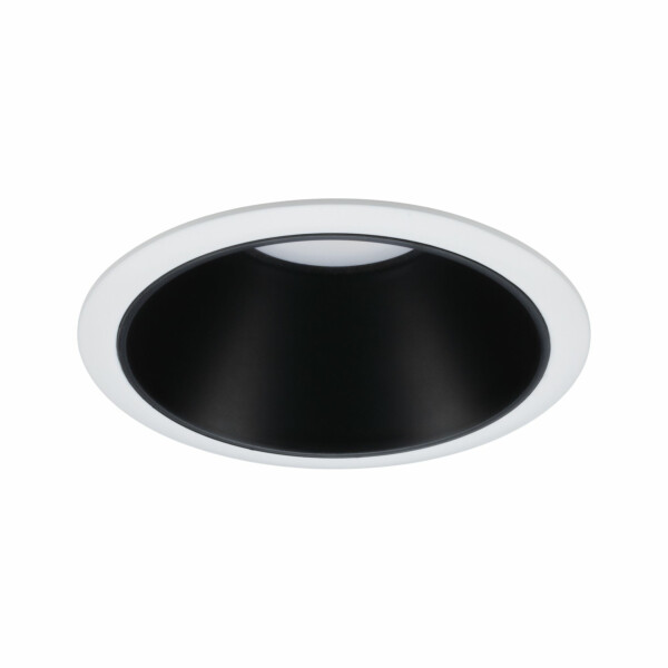 Paulmann Einbauleuchte Cole    rund 88mm  GU10 max. 10W  230V dimmbar  Weiß#Schwarz matt