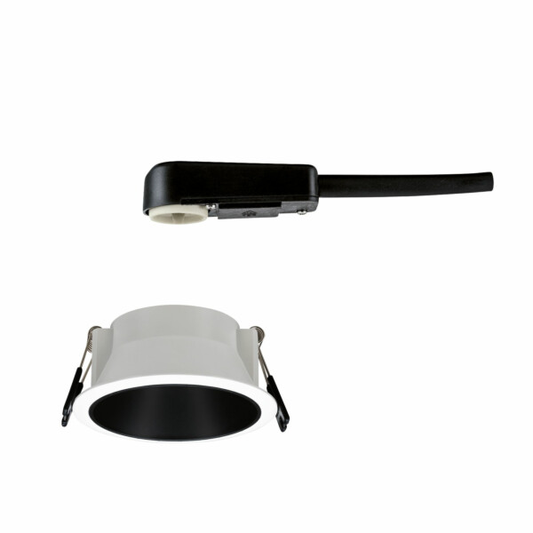 Paulmann Einbauleuchte Cole    rund 88mm  GU10 max. 10W  230V dimmbar  Weiß#Schwarz matt