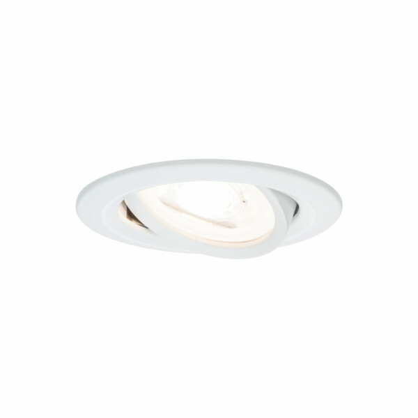 Paulmann LED Einbauleuchte Nova Basisset schwenkbar  rund 84mm 50° GU10 3x6.5W 3x460lm 230V  2700K Weiß matt