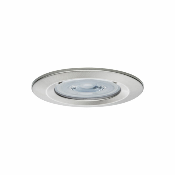 Paulmann LED Einbauleuchte 3-Step-Dim Nova Basisset starr IP44 rund 78mm  GU10 3x6.5W 3x460lm 230V dimmbar 2700K Eisen gebürstet