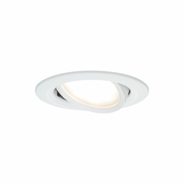 Paulmann LED Einbauleuchte 3-Step-Dim Nova Coin Basisset schwenkbar  rund 84mm 50° Coin 3x6W 3x470lm 230V dimmbar 2700K Weiß matt