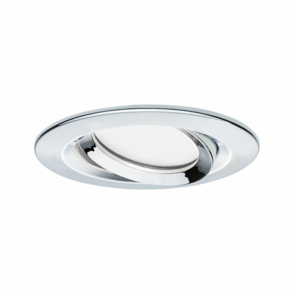 Paulmann LED Einbauleuchte 3-Step-Dim Nova Coin Basisset schwenkbar  rund 84mm 50° Coin 3x6W 3x470lm 230V dimmbar 2700K Chrom