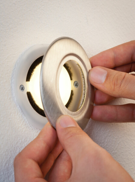 Paulmann LED Wandeinbauleuchte Special Line Abdeckung  rund 86mm       Edelstahl