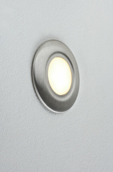 Paulmann LED Wandeinbauleuchte Special Line Abdeckung  rund 86mm       Edelstahl