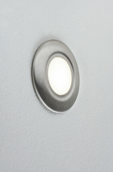 Paulmann LED Wandeinbauleuchte Special Line Abdeckung  rund 86mm       Edelstahl