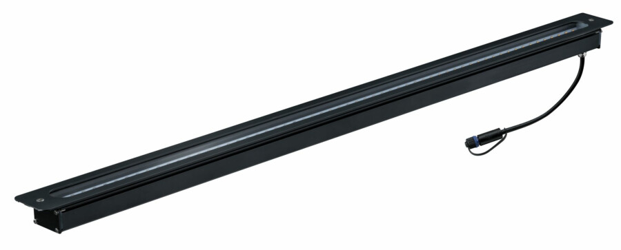 Paulmann Plug & Shine LED Bodeneinbauleuchte Lichtleiste   IP67 3000K 8W   Anthrazit