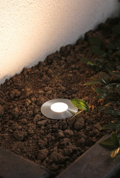 Paulmann Plug & Shine LED Bodeneinbauleuchte Floor Mini Erweiterungsset  IP67 3000K 3x2.5W   Silber