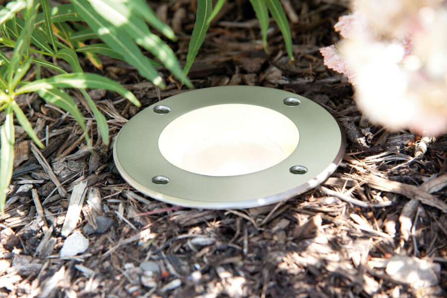 Paulmann LED Bodeneinbauleuchte  IP67 rund 108mm  3000K 3.5W 230lm 230V Edelstahl Metall