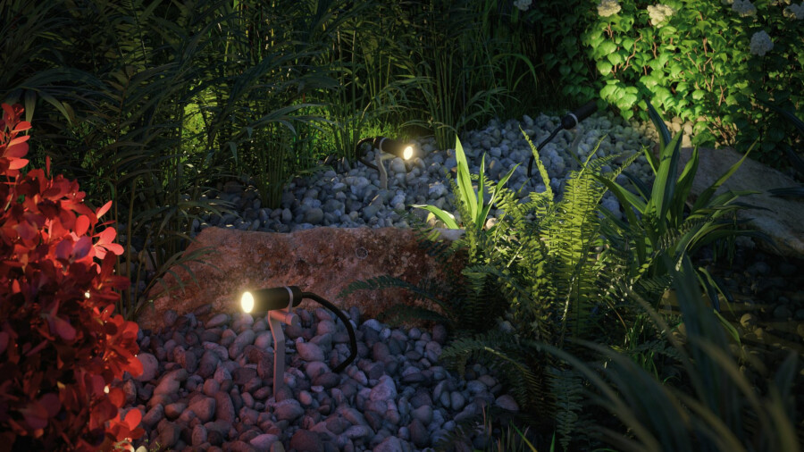 Paulmann Plug & Shine LED Gartenstrahler Plantini Einzelspot  IP65 3000K 2W   Anthrazit