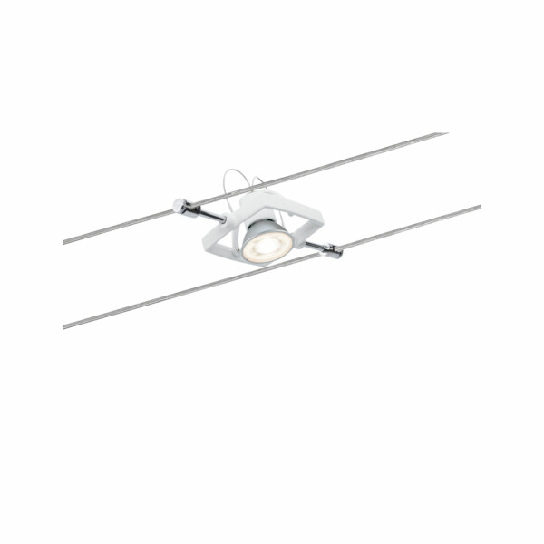 Paulmann Seilsystem Mac II Basisset GU5.3  max. 5x10W  dimmbar 230/12V Weiß