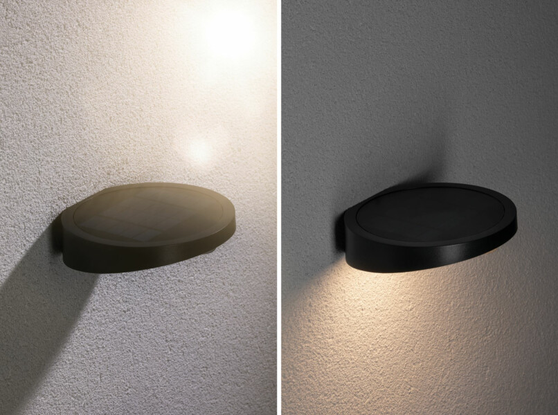 Paulmann Solar LED Außenwandleuchte Ryse Bewegungsmelder IP44 3000K 30lm Anthrazit