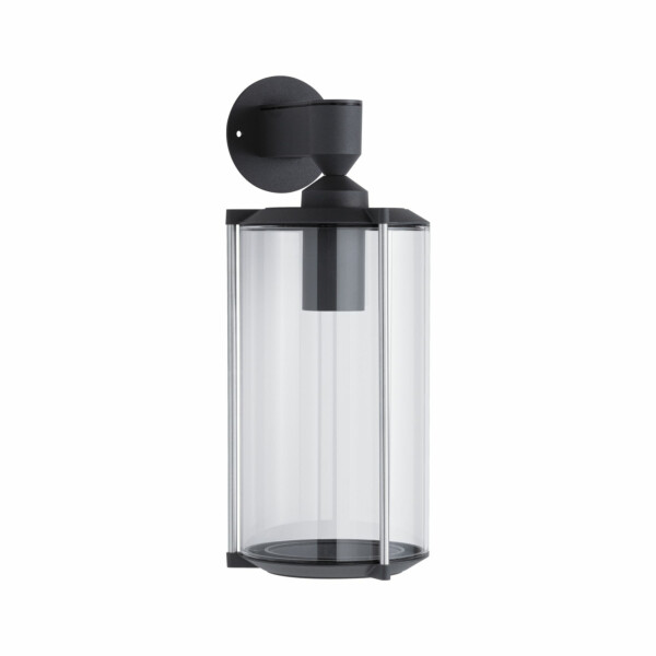 Paulmann Außenwandleuchte Klassik IP44 rund 160mm  max. 60W  230V  Grau Glas