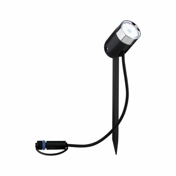 Paulmann Plug & Shine LED Gartenstrahler Smart Home Zigbee 3.0 Pike Basisset  IP65 RGBW+ 3x4.5W  21VA Anthrazit
