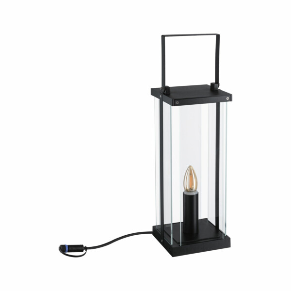 Paulmann Plug & Shine Laterne Classic Einzelleuchte  IP44 1900K 2W   Anthrazit