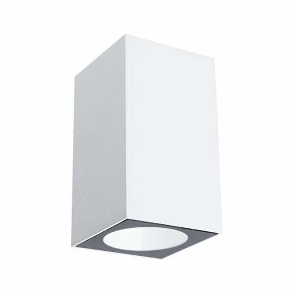 Paulmann LED Außenwandleuchte Flame  IP44 eckig 58x75mm 3000K 3.8W 320lm 230V  Weiß Aluminium