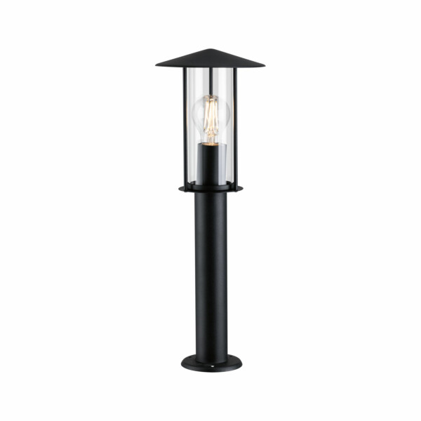 Paulmann Pollerleuchte Classic  IP44  500mm  max. 15W  230V  Dunkelgrau E27 Metall#Glas