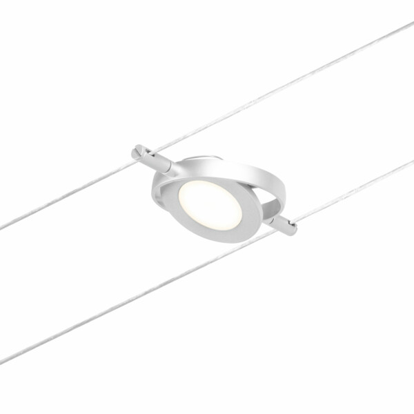 Paulmann CorDuo LED Seilsystem RoundMac Einzelspot  200lm 4.5W 3000K  12V Chrom matt#Chrom