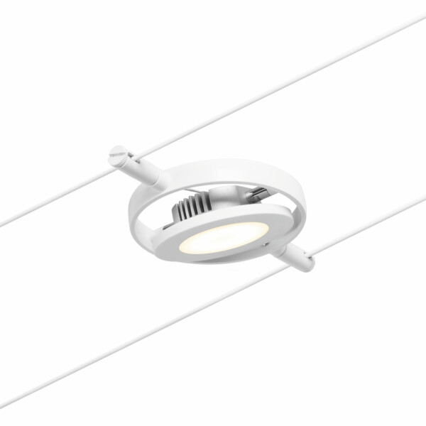 Paulmann CorDuo LED Seilsystem RoundMac Einzelspot  200lm 4.5W 3000K  12V Weiß matt#Chrom