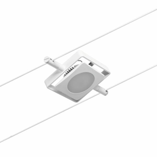 Paulmann CorDuo LED Seilsystem MacLED Einzelspot  250lm 4.5W 3000K  12V Weiß matt#Chrom