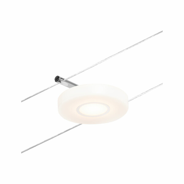 Paulmann CorDuo LED Seilsystem DiscLED Einzelspot  200lm 4.5W 3000K  12V Chrom matt#Chrom