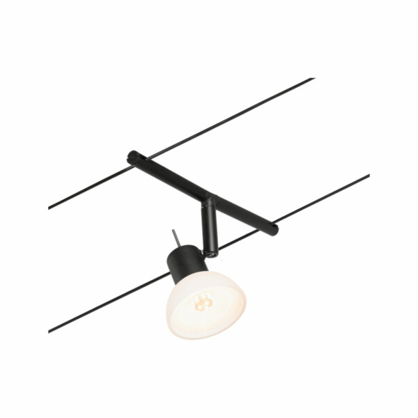 Paulmann CorDuo Seilsystem Sheela Einzelspot GU5.3  max. 10W   12V Schwarz matt#Chrom