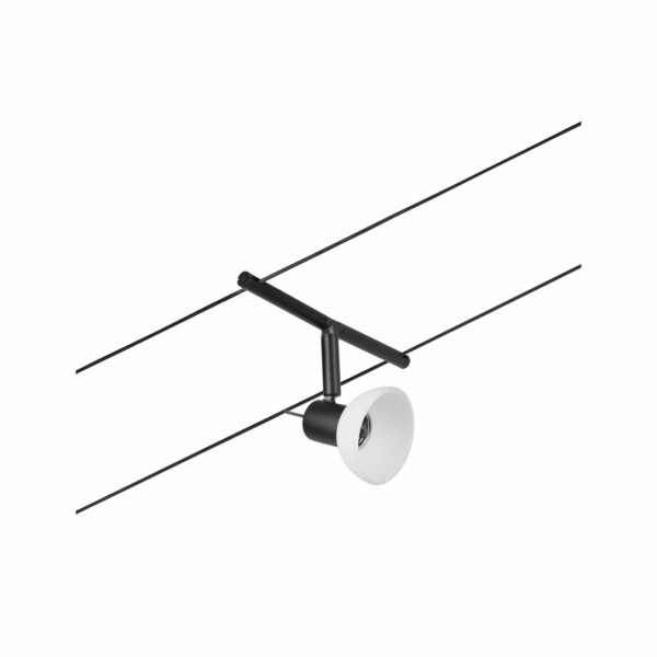 Paulmann CorDuo Seilsystem Sheela Einzelspot GU5.3  max. 10W   12V Schwarz matt#Chrom
