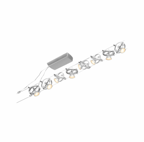 Paulmann CorDuo Seilsystem Cardan Basisset GU5.3  max. 8x7.5W   230/12V Chrom matt