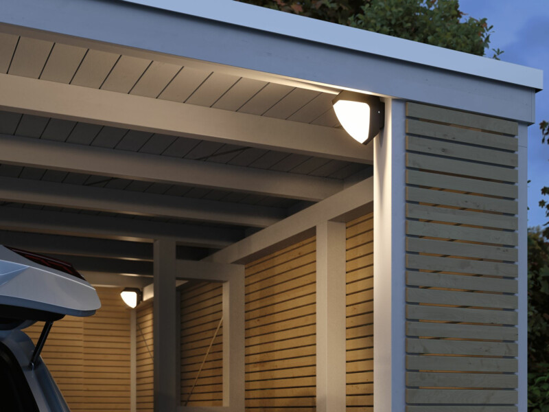Paulmann Park + Light LED Außenwandleuchte Ikosea   IP44  50x203mm 3000K 5.6W 350lm 12V  Anthrazit Kunststoff