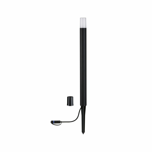 Paulmann Plug & Shine LED Pollerleuchte Flarea Einzelleuchte  IP65  600mm 3000K 3.6W 150lm 24V  Schwarz  Metall