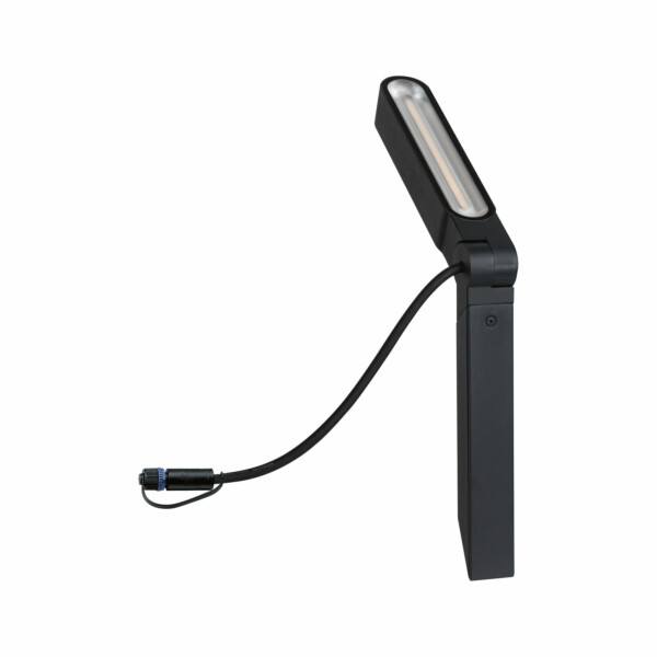 Paulmann Plug & Shine LED Gartenstrahler Ito Einzelspot Vertikale Ausrichtung IP65 3000K 6W   Anthrazit