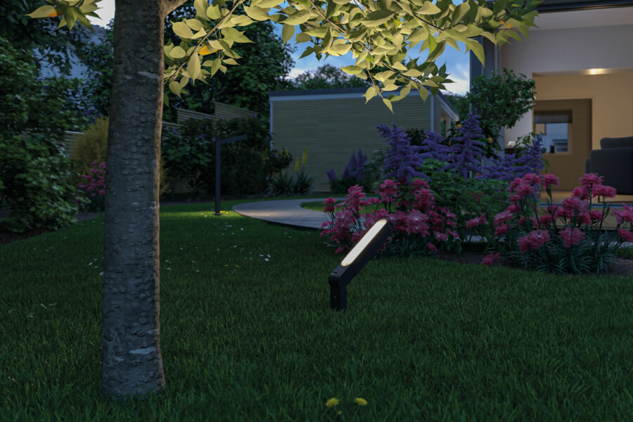 Paulmann Plug & Shine LED Gartenstrahler Ito Einzelspot Vertikale Ausrichtung IP65 3000K 6W   Anthrazit