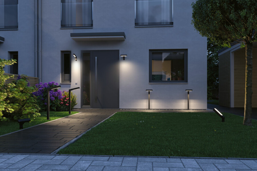 Paulmann Plug & Shine LED Gartenstrahler Ito Einzelspot Vertikale Ausrichtung IP65 3000K 6W   Anthrazit