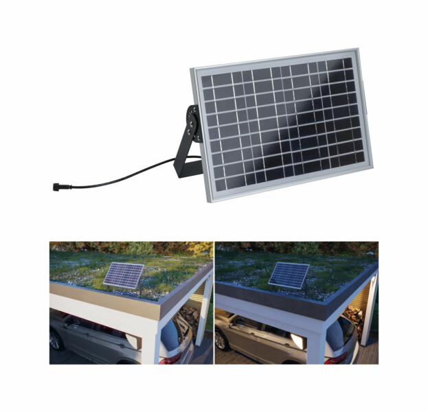 Paulmann Park + Light Einspeisung Solarmodul 18kWh max. 5W IP65 Silber