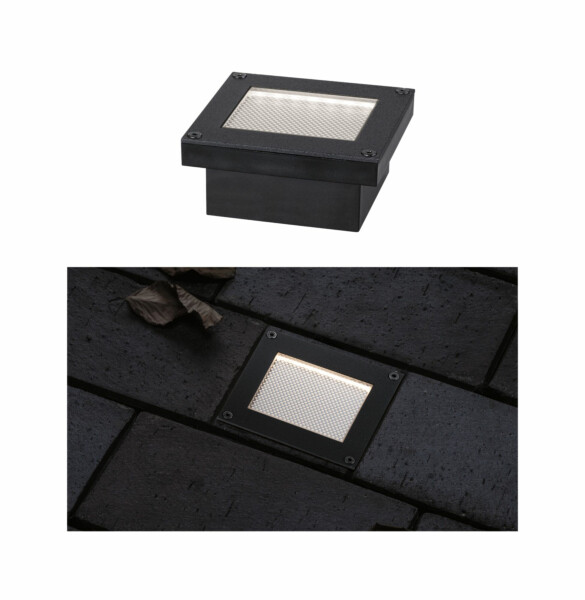 Paulmann Solar LED Bodeneinbauleuchte Domenic IP67 3000K 0.12lm Schwarz