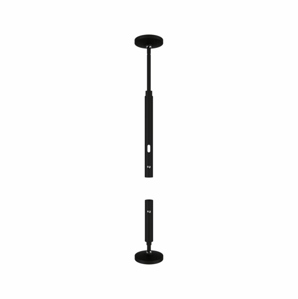 Paulmann CorDuo Seilsystem Montageset Wandanschluss Schwarz matt