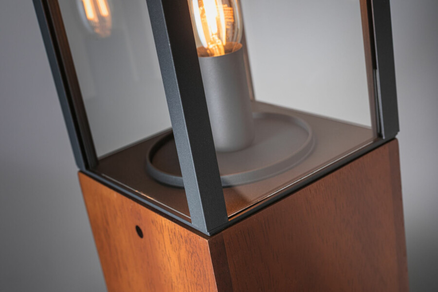 Paulmann Plug & Shine Pollerleuchte Venea Einzelleuchte  IP44 1900K 2W   Holz