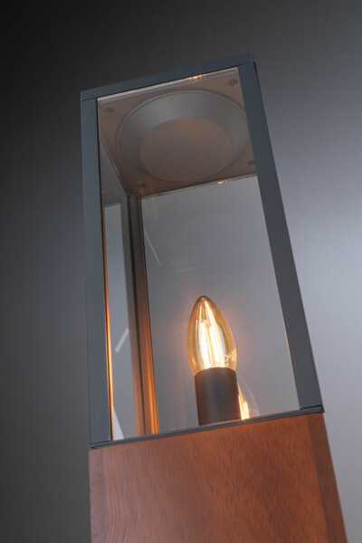 Paulmann Plug & Shine Pollerleuchte Venea Einzelleuchte  IP44 1900K 2W   Holz