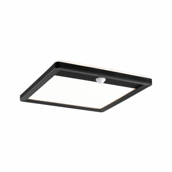 Paulmann LED Außenpanel Lamina Backlight Bewegungsmelder insektenfreundlich IP44 eckig 250x47mm Tunable Warm 14W 920lm 230V  Schwarz Kunststoff