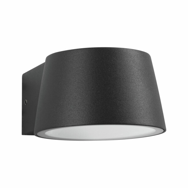 Paulmann LED Außenwandleuchte Capea  insektenfreundlich IP44  96x128mm 2200K 6W 550lm 230V 98° Anthrazit Aluminium
