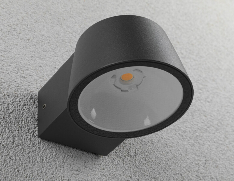 Paulmann LED Außenwandleuchte Capea  insektenfreundlich IP44  96x128mm 2200K 6W 550lm 230V 98° Anthrazit Aluminium