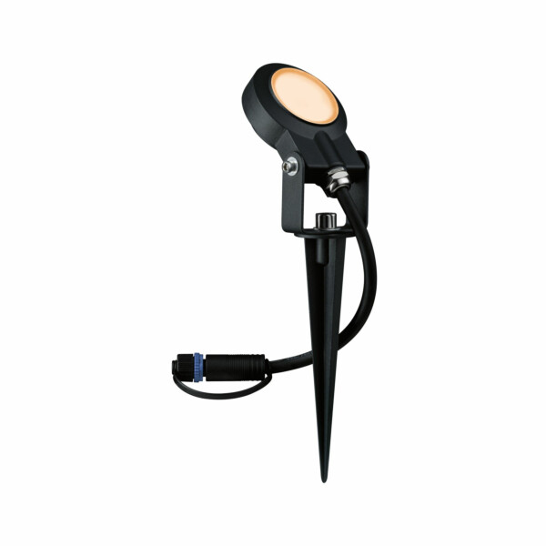 Paulmann Plug & Shine LED Gartenstrahler Sting Einzelspot insektenfreundlich IP67 2200K 6.3W   Anthrazit