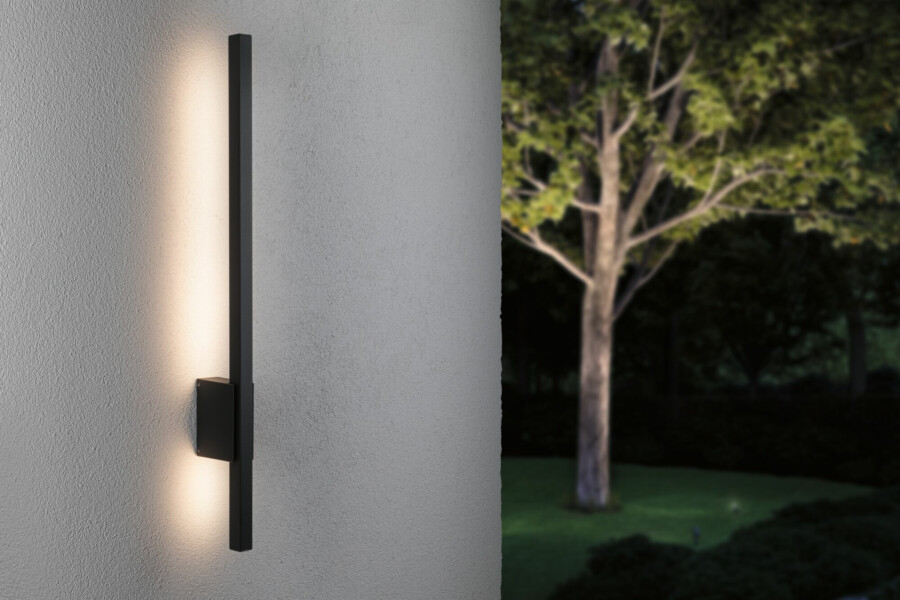 Paulmann LED Außenwandleuchte Stan  seewasserresistent IP44  800mm 3000K 11.5W 300lm 230V  Anthrazit  Aluminium
