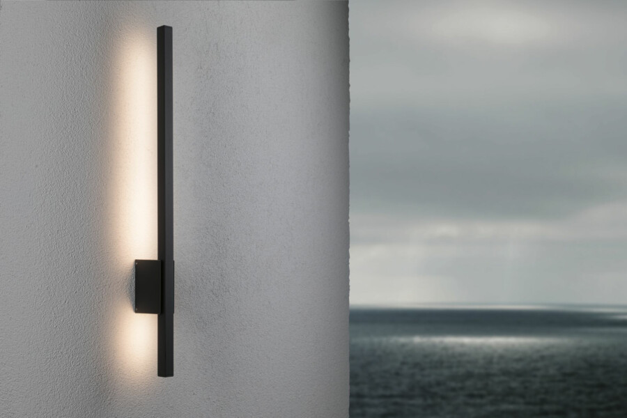 Paulmann LED Außenwandleuchte Stan  seewasserresistent IP44  800mm 3000K 11.5W 300lm 230V  Anthrazit  Aluminium