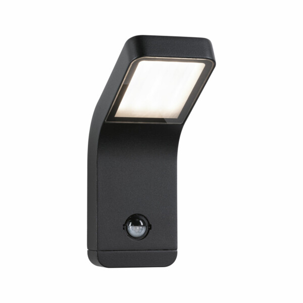 Paulmann LED Außenwandleuchte Kulma Bewegungsmelder seewasserresistent IP44  90x174mm 3000K 7.5W 500lm 230V  Anthrazit Aluminium